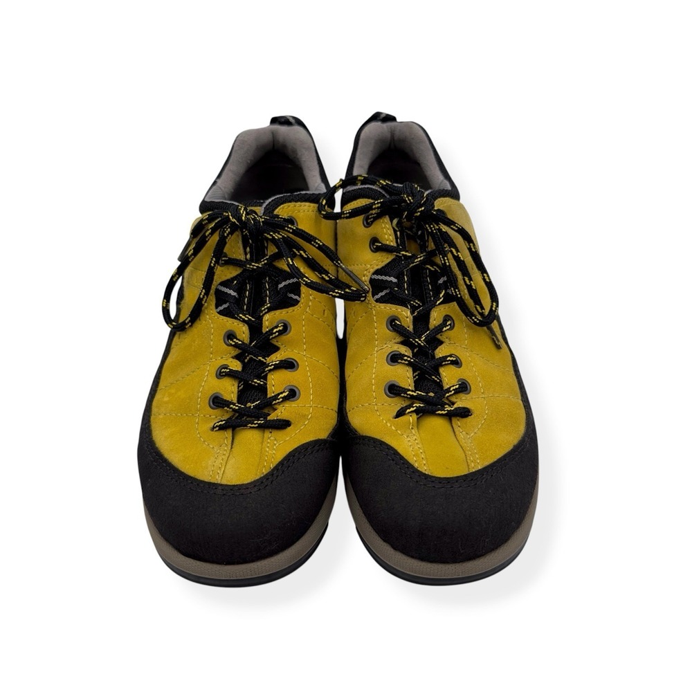 Ecco Yura Receptor Shoes Womens 9.5 US / 40 EU Yellow Black Leather Hiking Trail - Picture 3 of 14